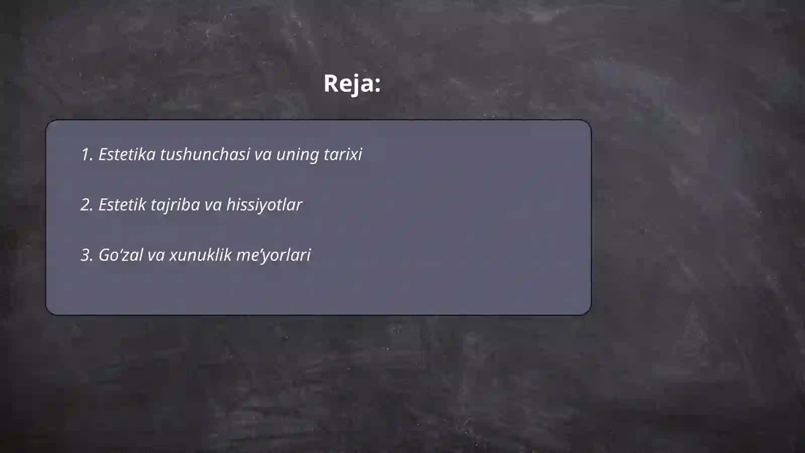 Estetika fani obyekri va falsafiy mohiyati 2