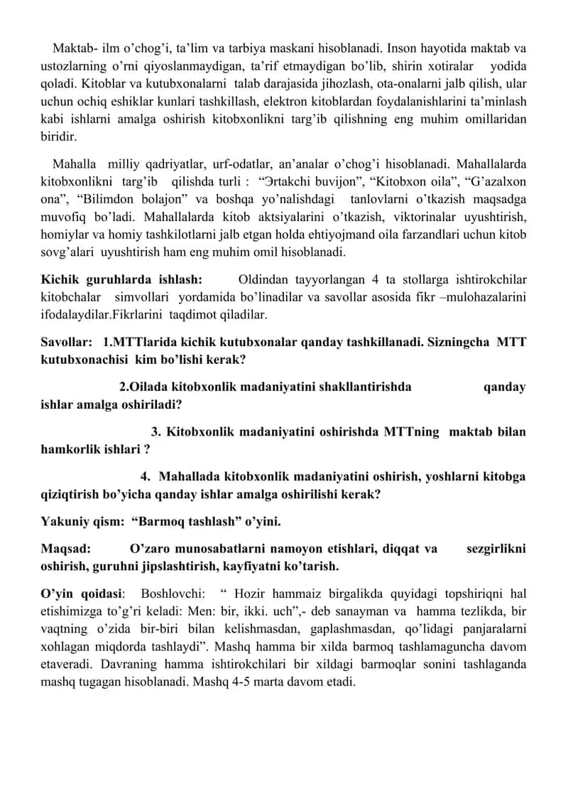 Bolalarni badiiy adabiyotga qiziqtirish 2