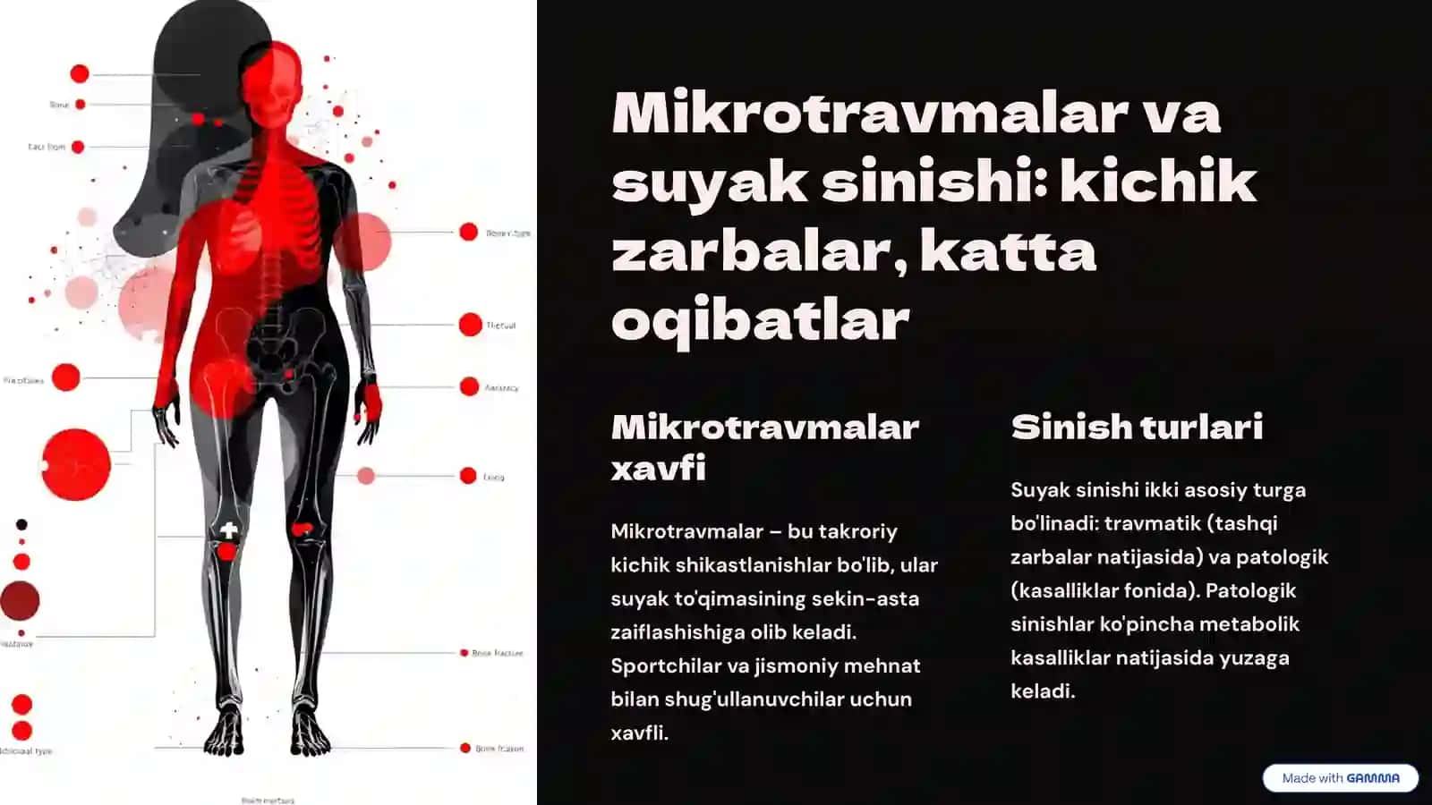 Mikrotravmalar tufayli suyaklar shikastlanishi va suyakning metabolik kasalliklari 2