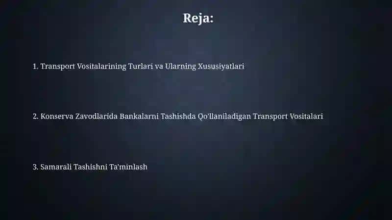 Transport Vositalari 2