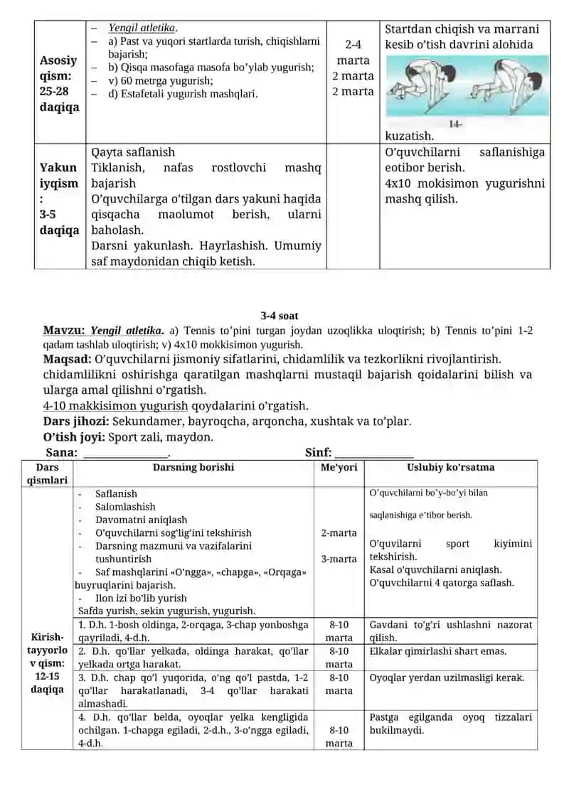 Yengil Atletika Mashqlari 2
