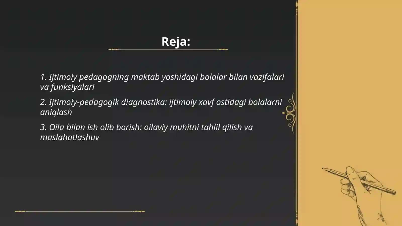 Ijtimoiy pedagogning maktab yoshidagi bolalar bilan ish yuritishi 2