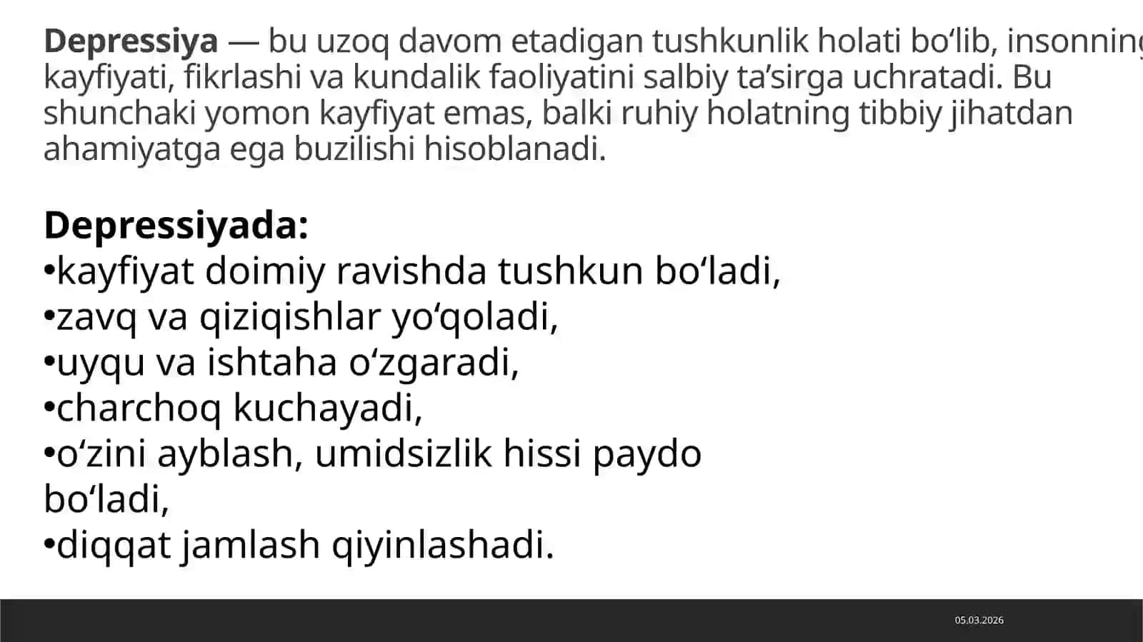 Bemorlar ruhiy holati 2