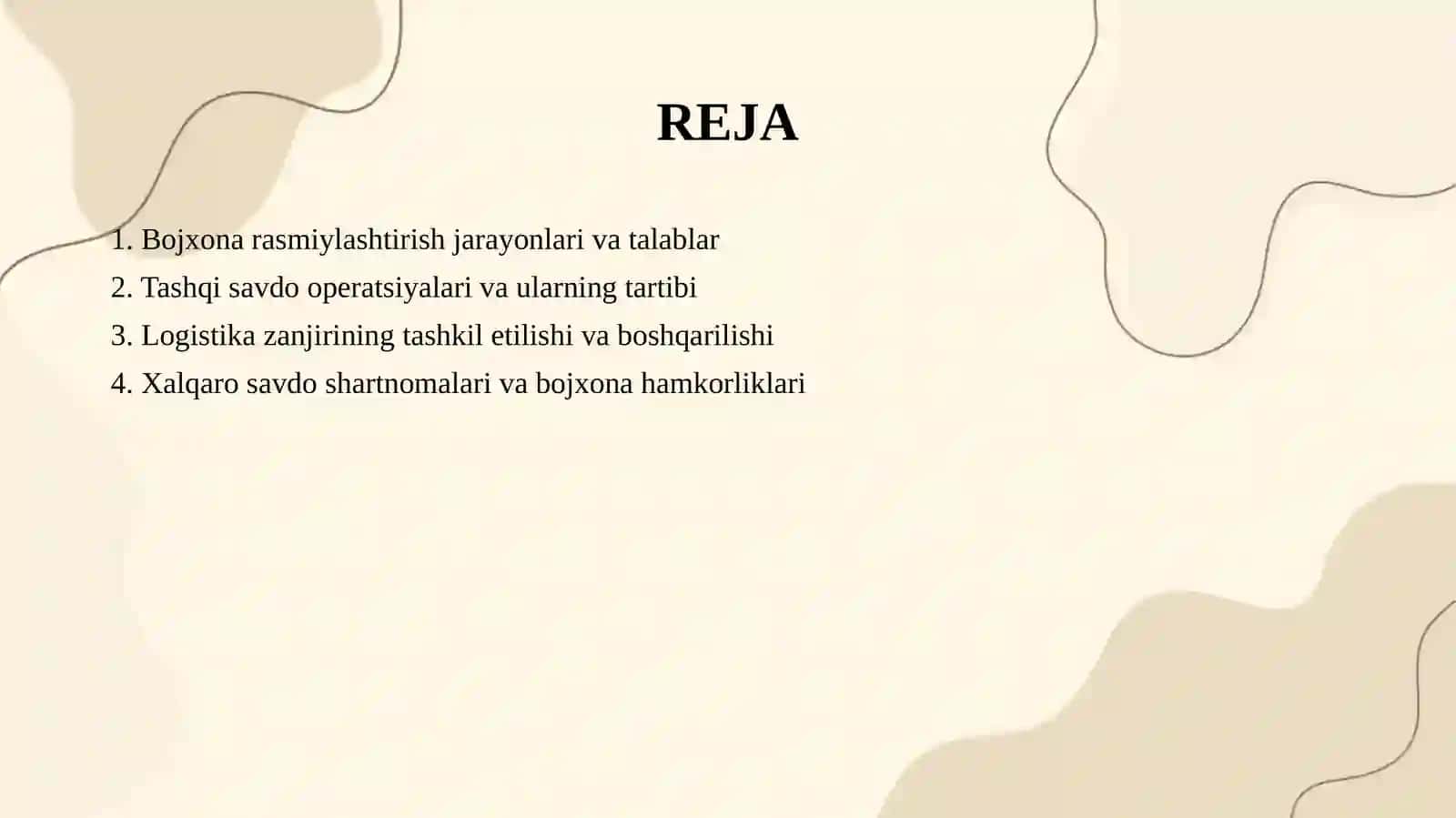 Bojxona rasmiylashturuvi va tashqi savdo logistikasi 2