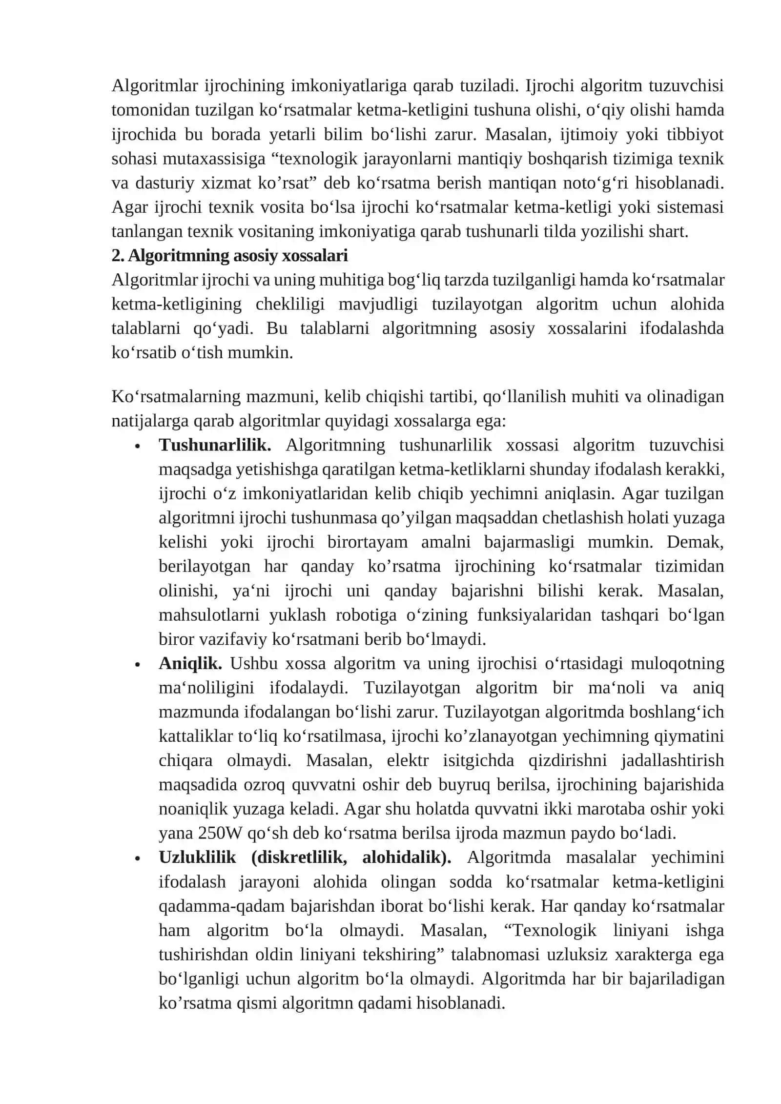 Algoritmlash asoslari 2
