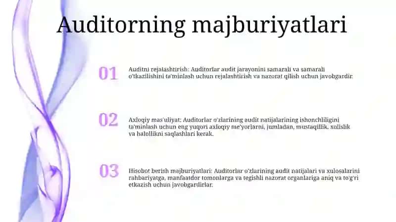 Auditorlik Xulosasi UchunJavobgarlik 2
