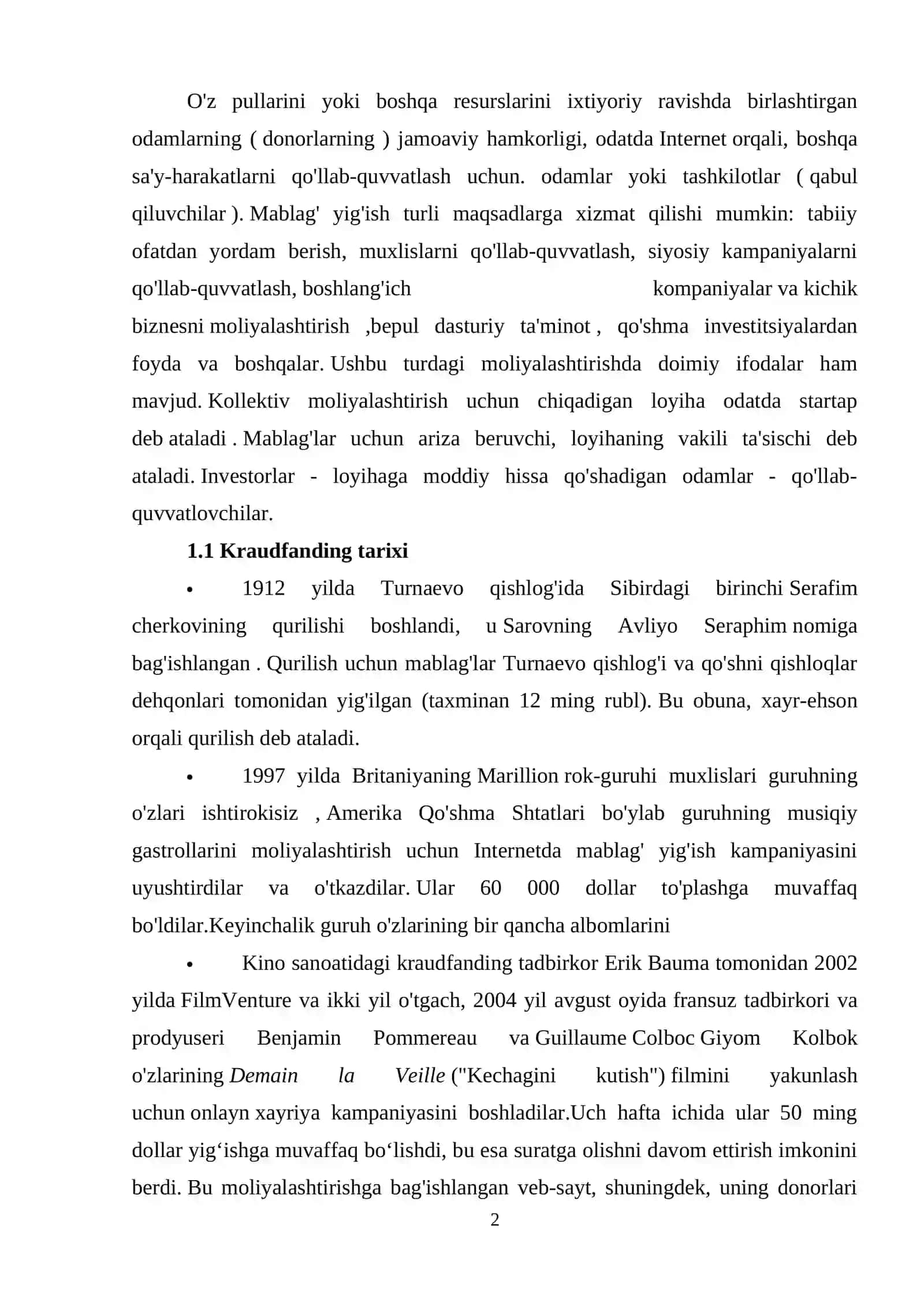Zamonaviy kompaniyalar biznes modelida kraudsorsing va kraudfanding texnologiyalarining xususiyatlari 2