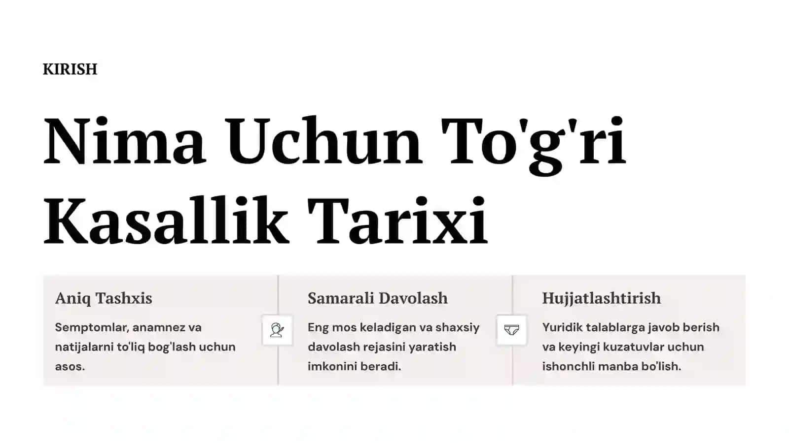 O'tkir Virusli Gepatit: Kasallik Tarixini Yozish Bo'yicha Qo'llanma 2