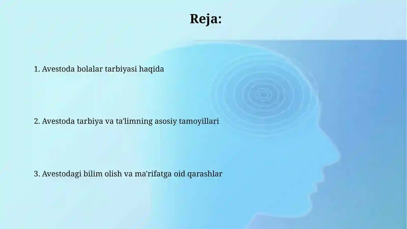 Avesto Ta'limi 2