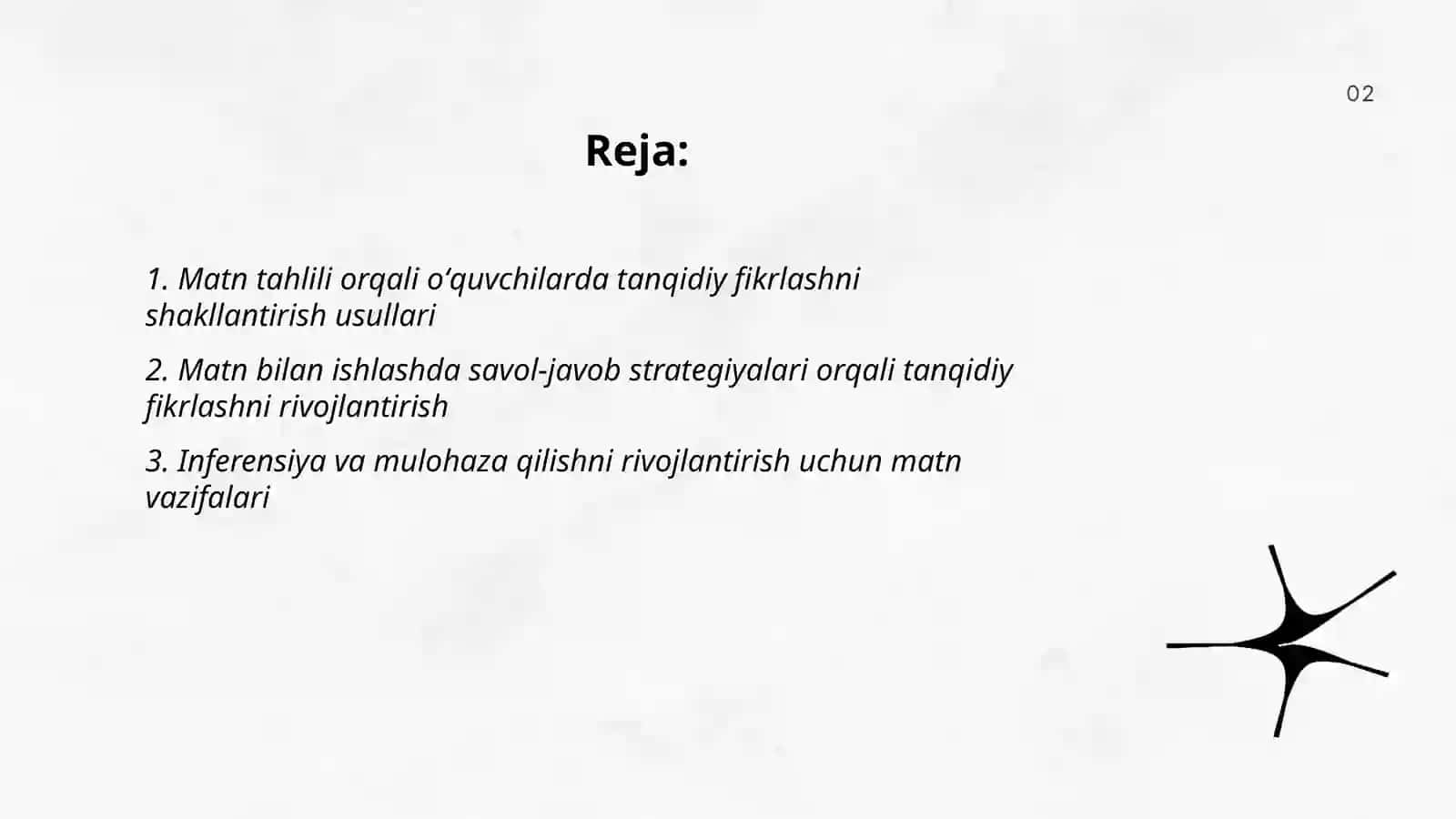 Matn bilan ishlash orqali oʻquvchilarda tanqidiy fikrlashni rivojlantirish 2