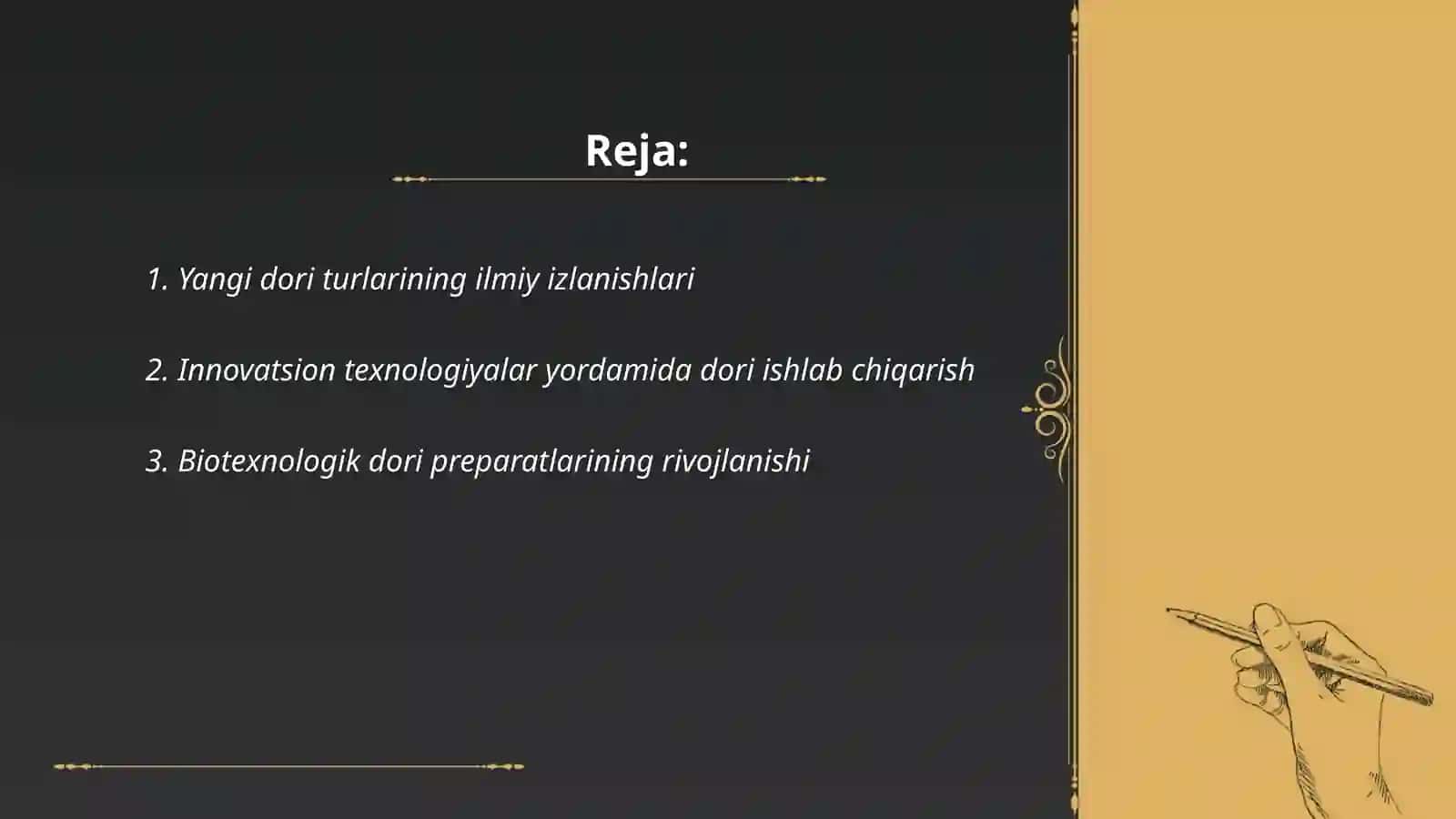 Yangi dori turlarini rivojlanish istiqbollari 2