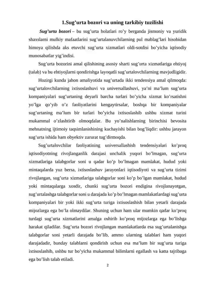 Sug'urta kompaniyalari va ularning asosiy funksiyalari 2