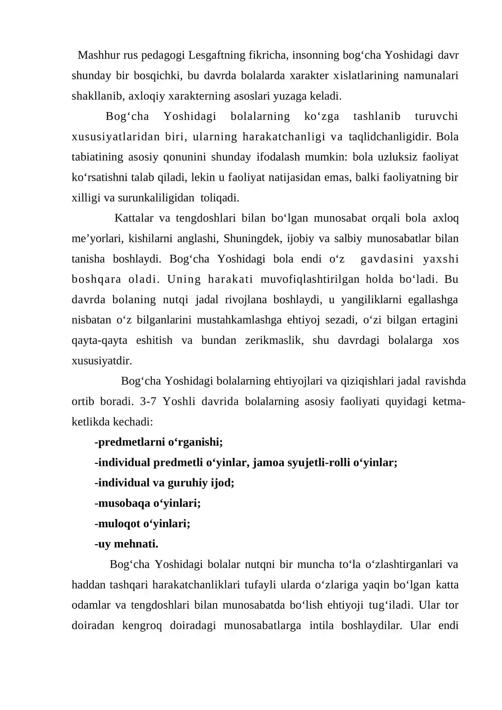 MAKTABGACHA YOSH DAVRIDA PSIXIK RIVOJLANISH XUSUSIYATLARI 2