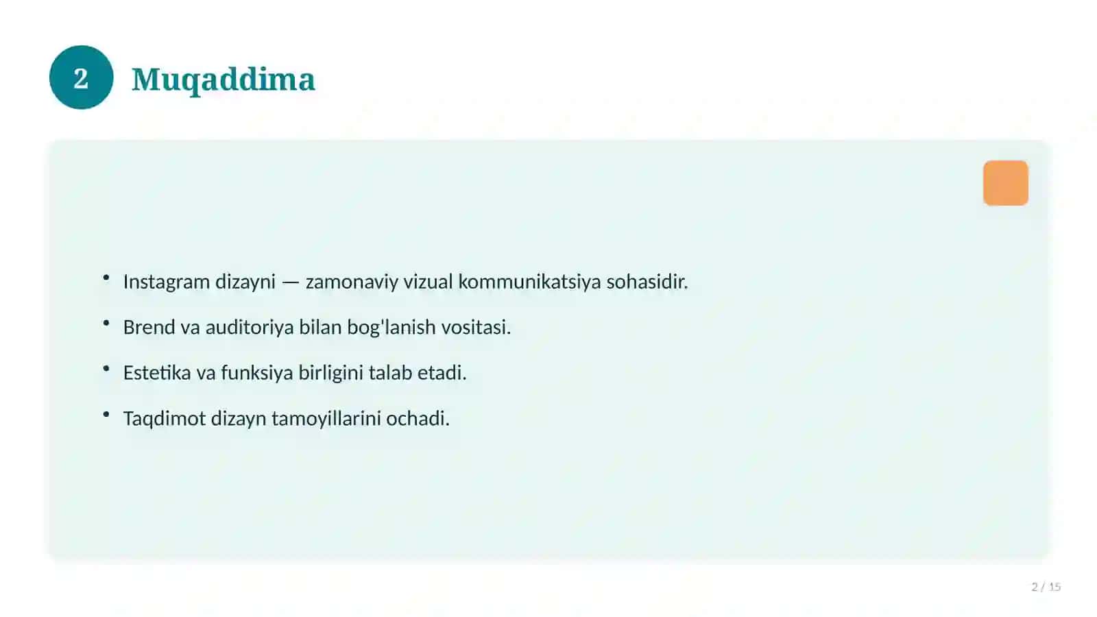 Instagram dizayni 2