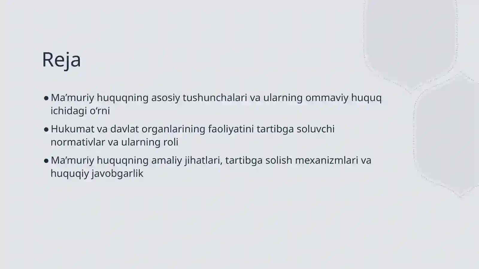 Ma’muriy huquq ommaviy huquq sohasi sifatida 2