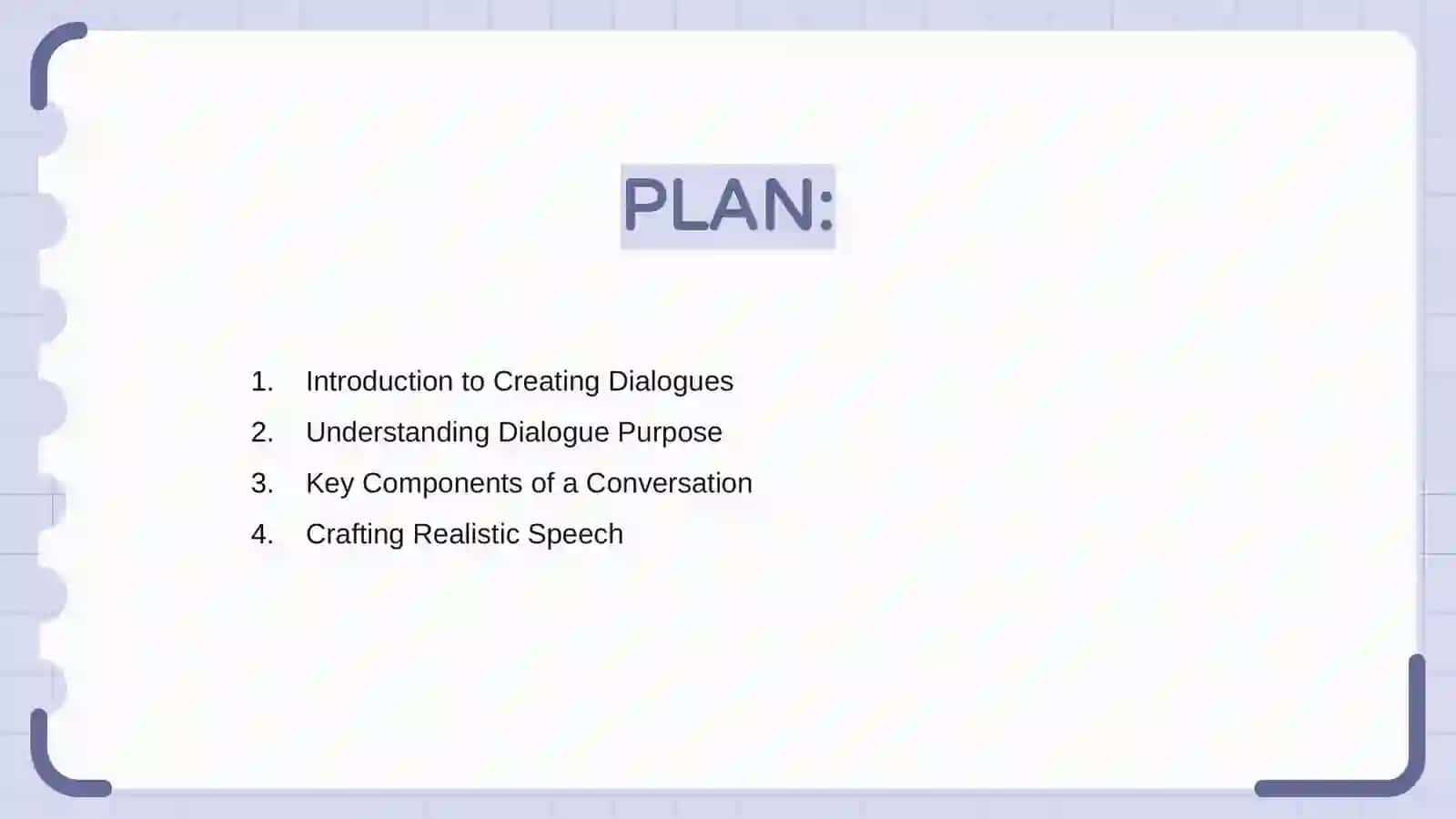 Creating Dialogue 2