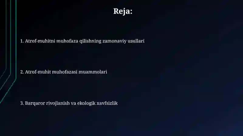 Atrof-muhitni muhofaza qilish 2