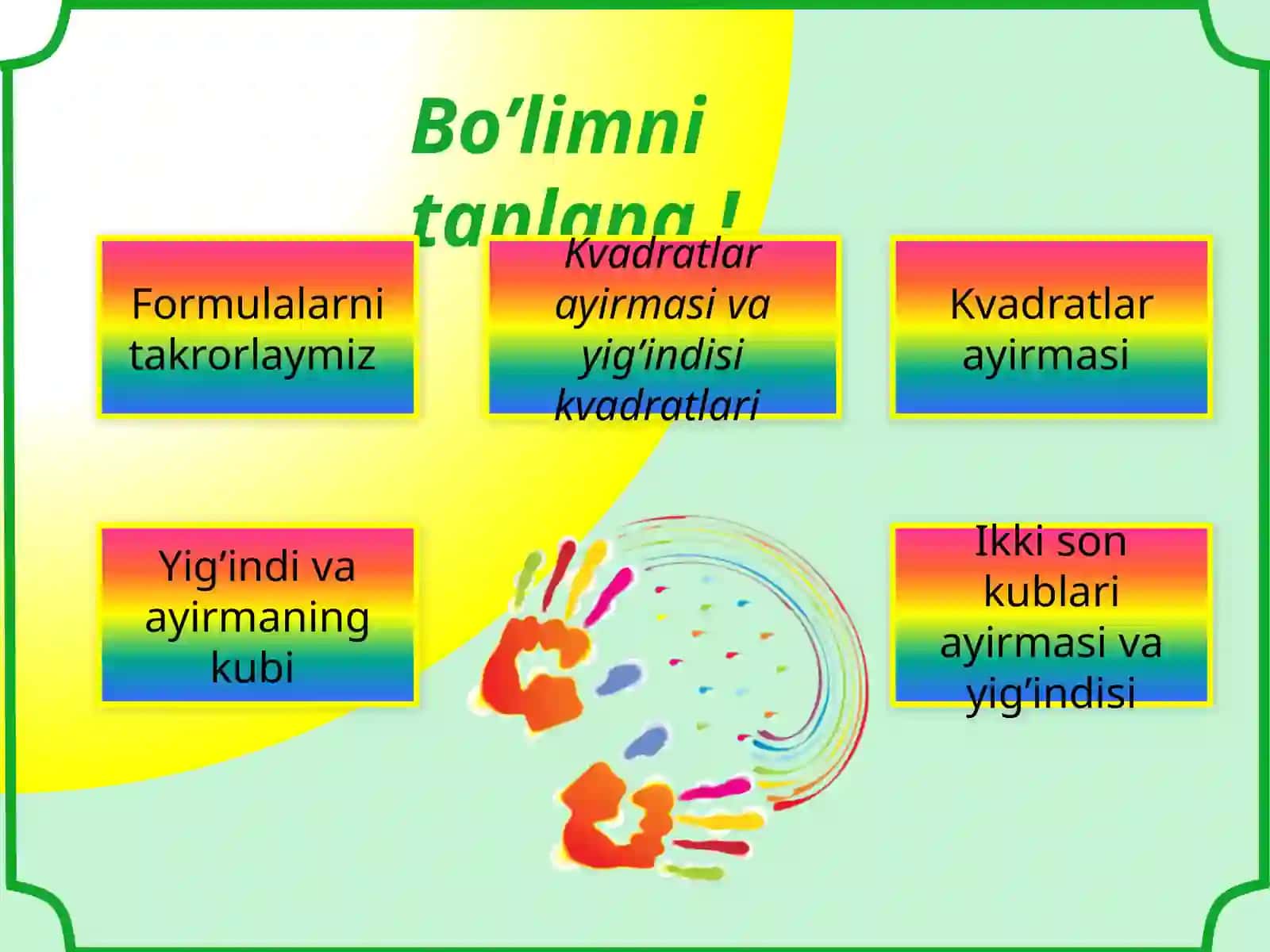 Qisqako’paytirishayniyatlari 2