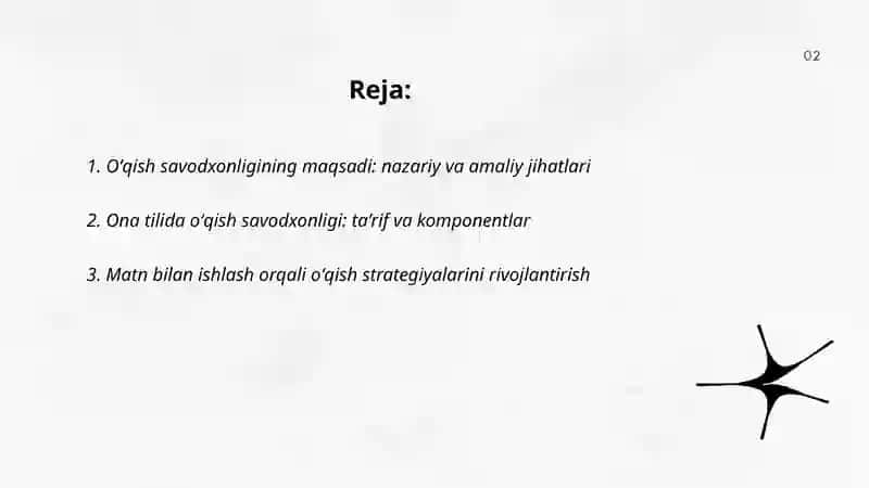 Oʻqish savodxonligining maqsadi 2