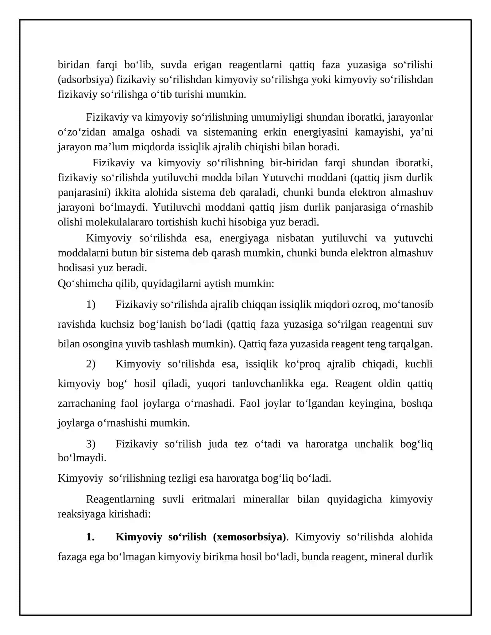 Flоtаtsiоn rеаgеntlаrning klаssifikаtsiyasi vа qo‘llаnilishi 2