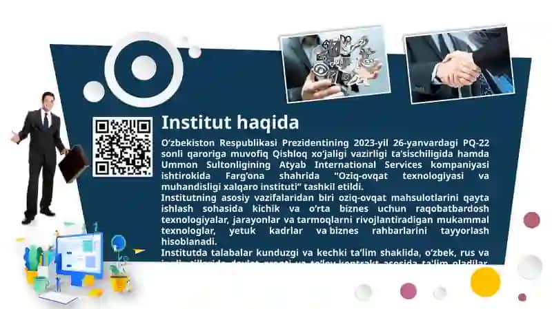 OZIQ-OVQAT TEXNOLOGIYASI VA MUHANDISLIGI XALQARO INSTITUTI 2