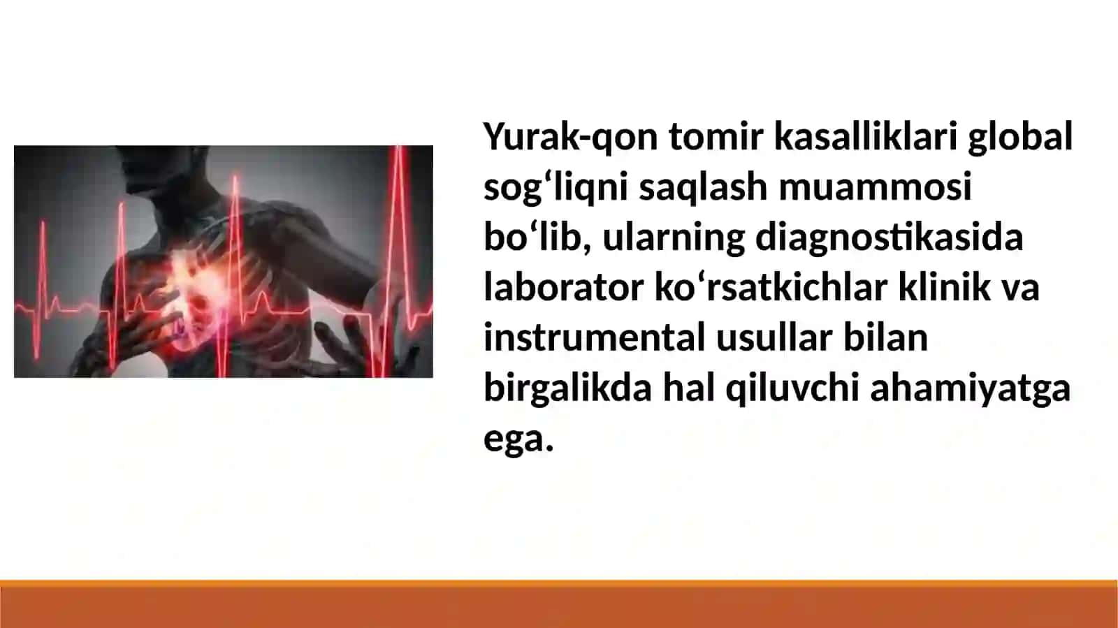 Yurak qon-tomir tizimi kasalliklarining klinik labarator diagnostikasi 2
