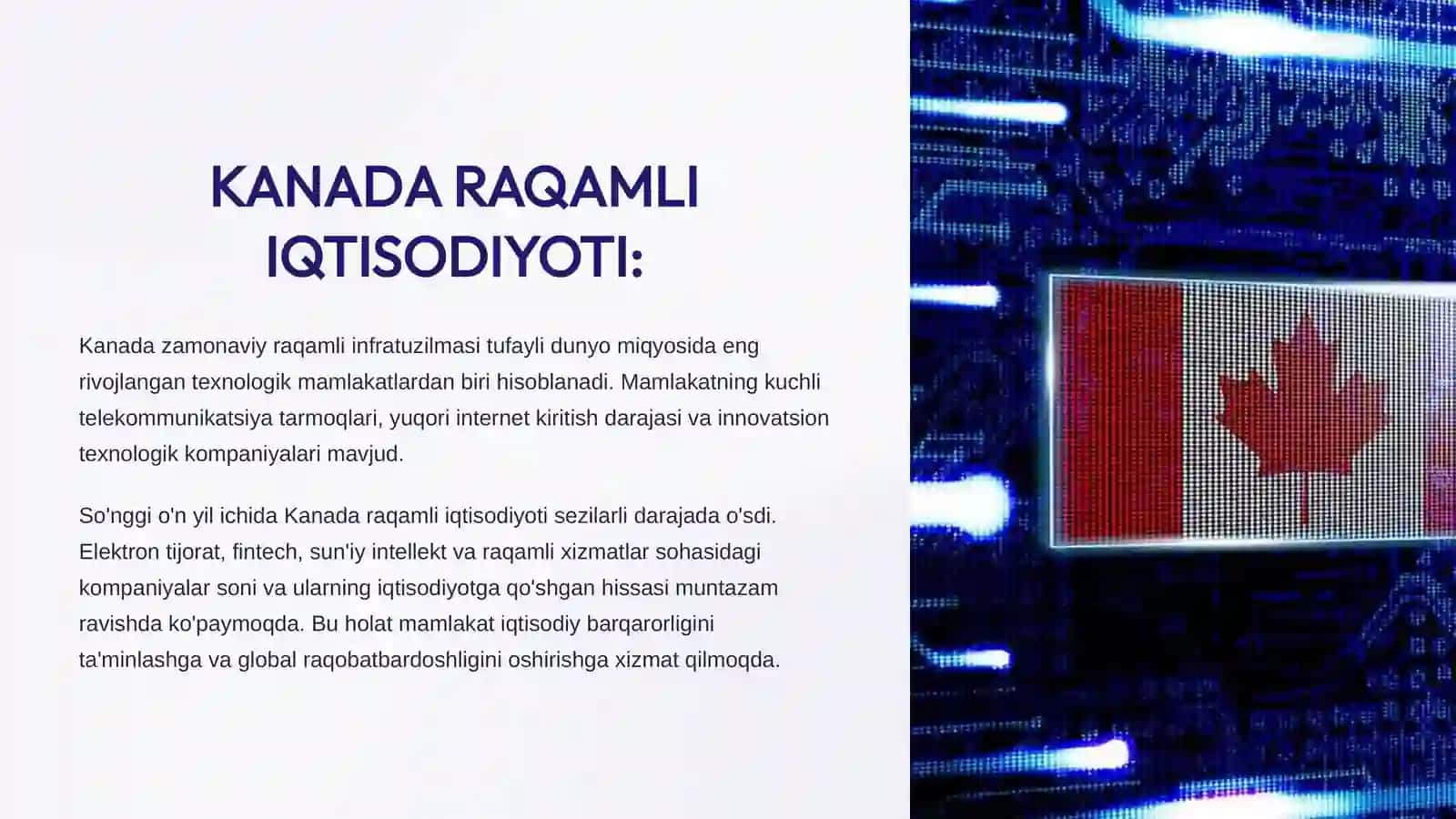 Kanada Raqamli Iqtisodiyoti 2