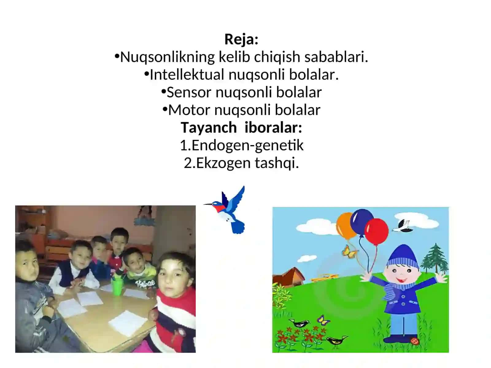 MAXSUS YORDAMGA MUHTOJ BOLALAR TOIFALARI 2