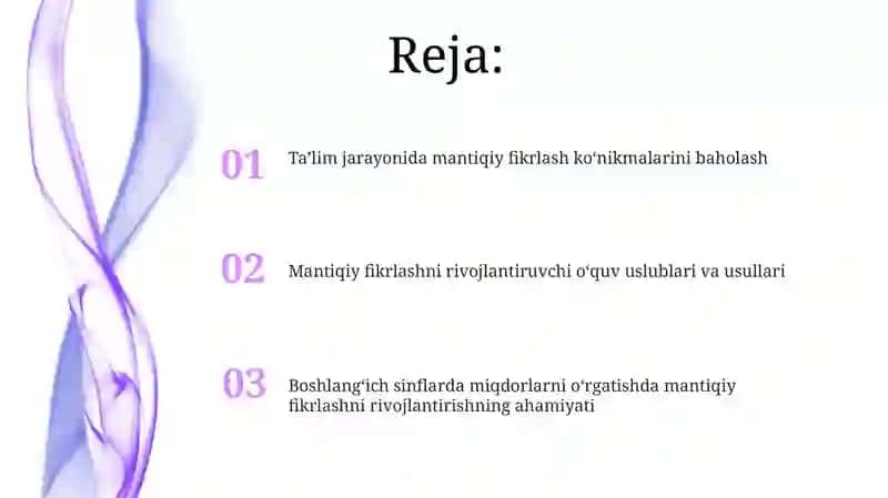 Mantiqiy fikrlashni rivojlantirish 2