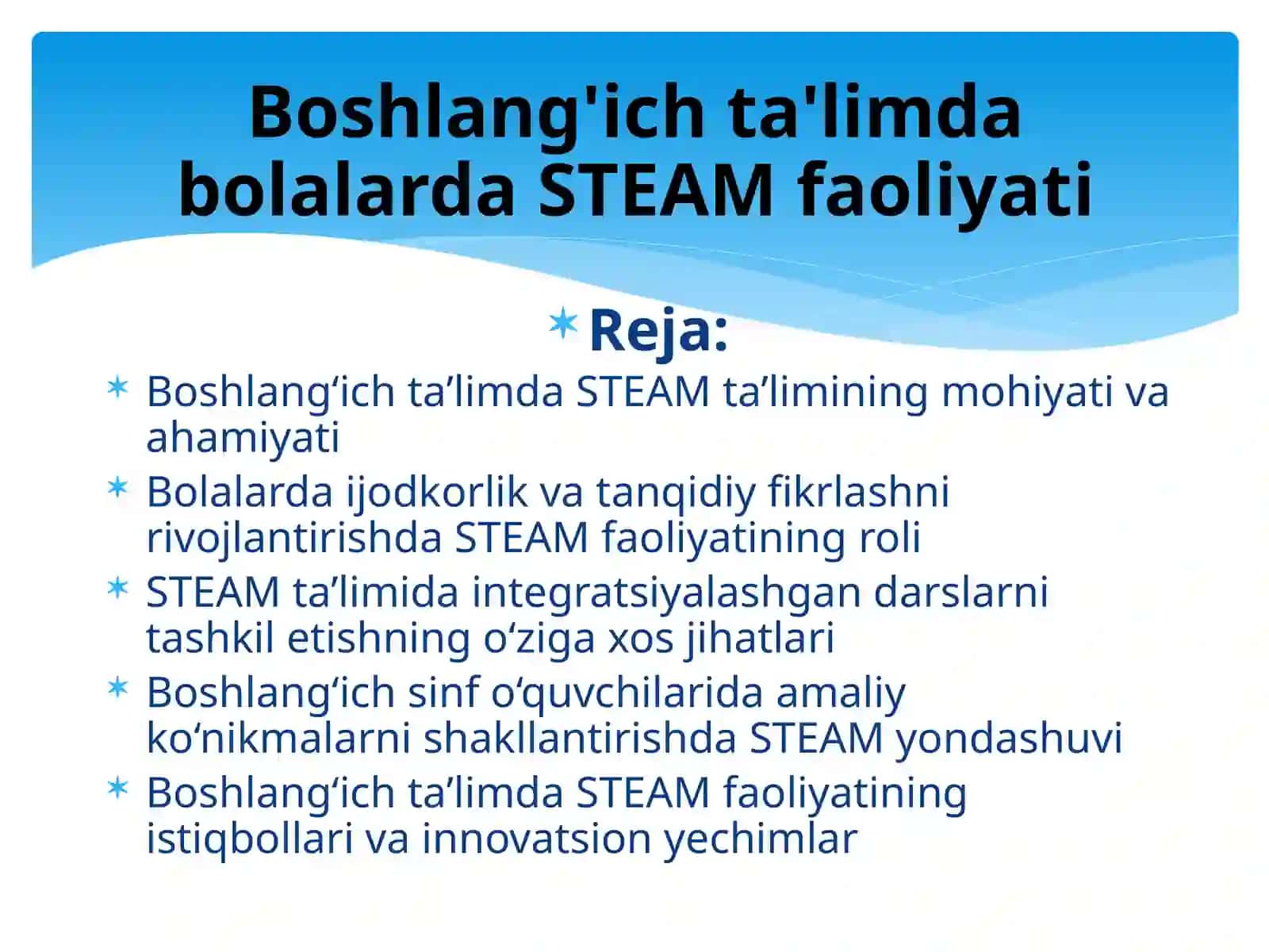 Boshlang'ich ta'limda bolalarda STEAM faoliyati 2