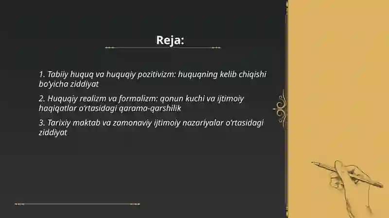 Huquqning vujudga kelishidagi ziddiyatli qarashlar 2