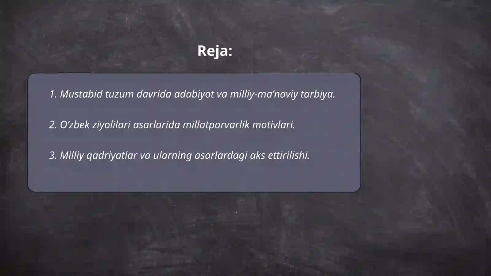 Mustabid tuzum davri oʻzbek ziyolilari asarlarida milliy-maʼnaviy tarbiya masalalari 2