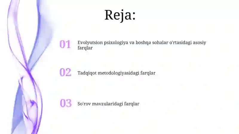 Evolyutsion psixologiya va boshqa sohalar o'rtasidagi farqlar 2