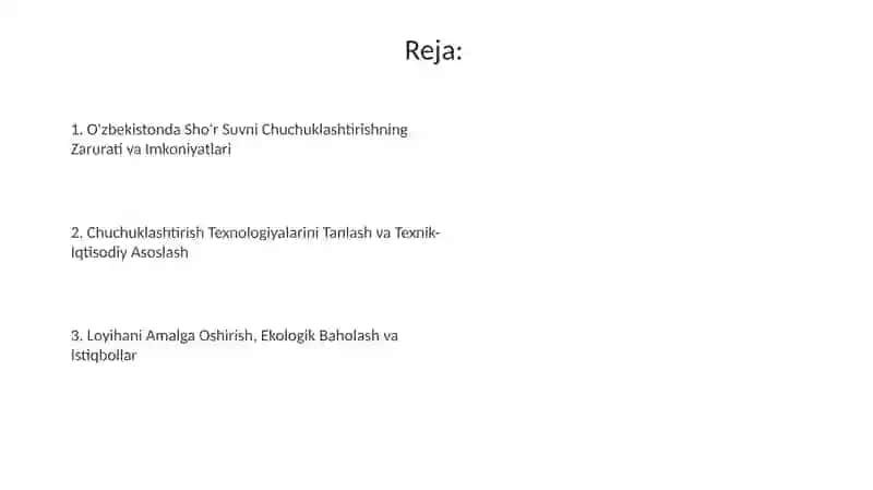 Oʻzbekiston sharoitida shoʻr suvlarni chuchuklashtirish gʻoyasini yaratish 2