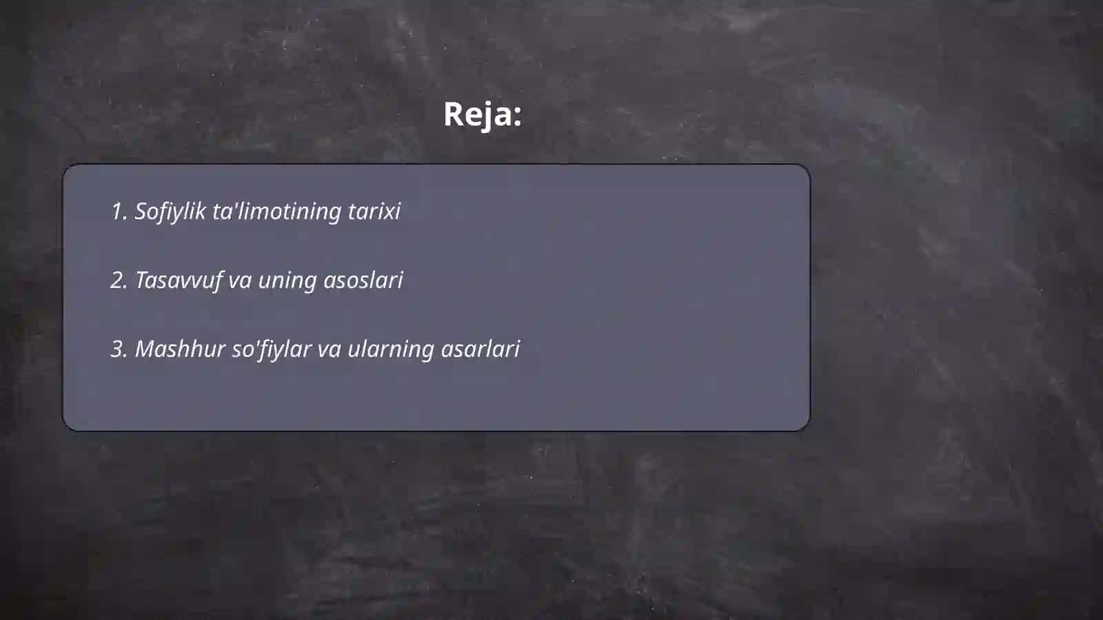 Sofiylik ta'limoti 2