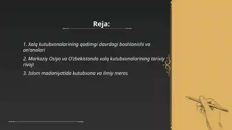 Xalq kutubxonalarining rivojlanish tarixi 2