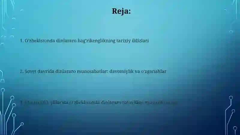 O'zbekistonda dinlararo bag'rikenglikning tarixiy ildizlari 2