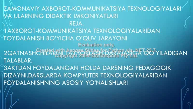ShDPI talabasi Xujayorova Dilnuraning Taʼlimda axborot tehnologiyalari 2