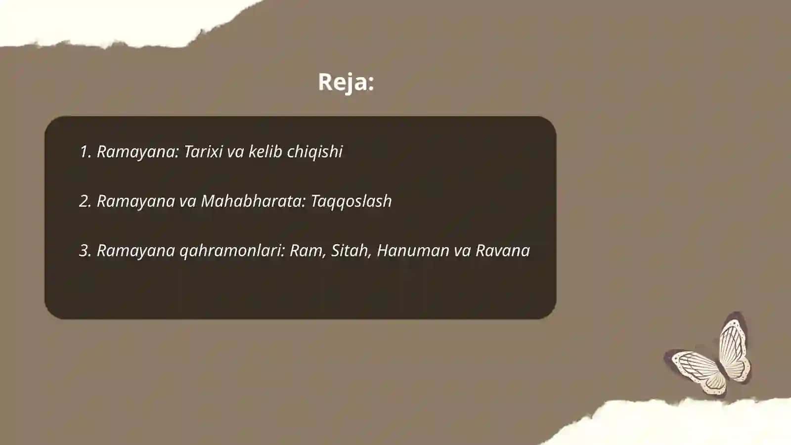 "Ramayana" va jahon qahramonlik eposlari 2