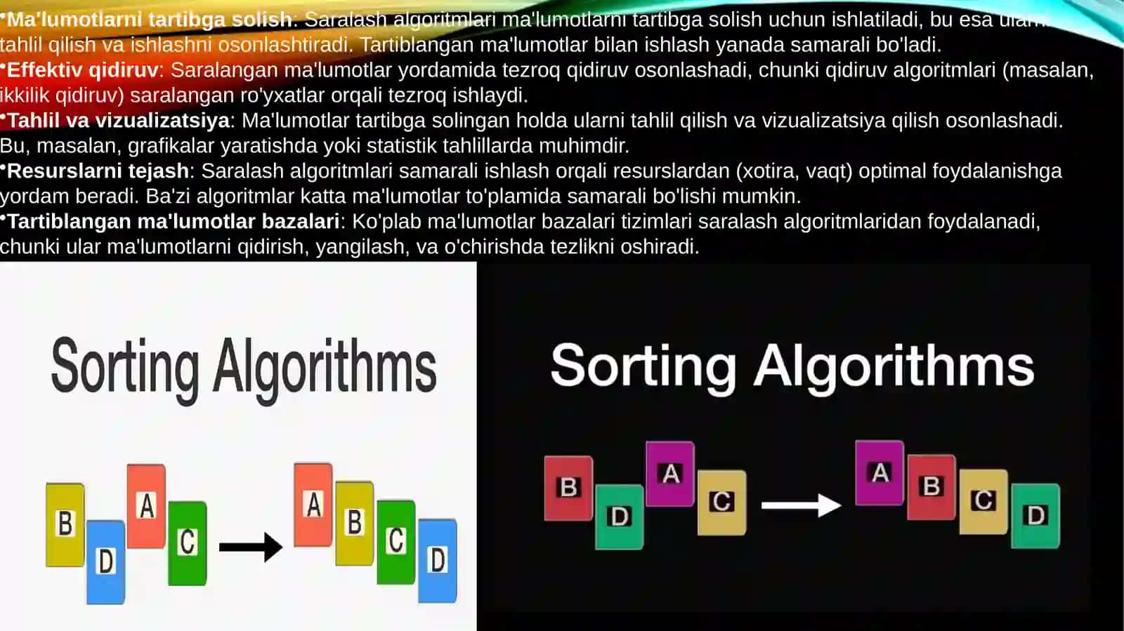 Saralash algoritmlari 2