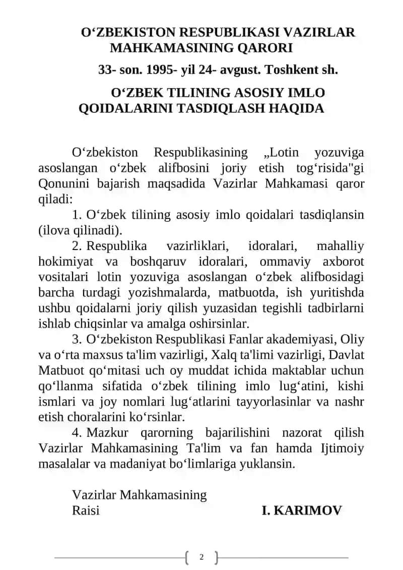 O‘ZBEK TILINING ASOSIY IMLO QOIDALARI 2