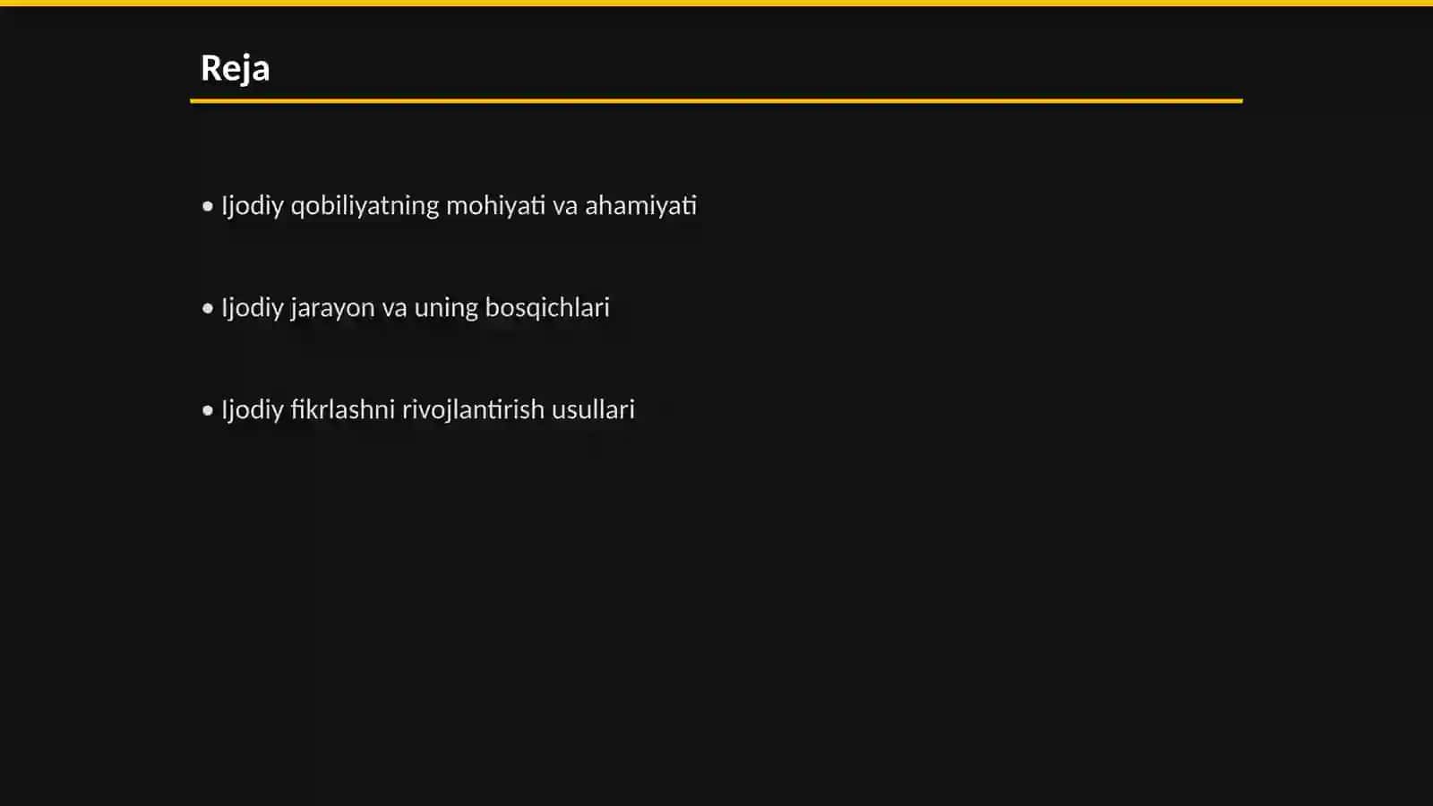 Ijodiy qobiliyatni oʻstirish 2