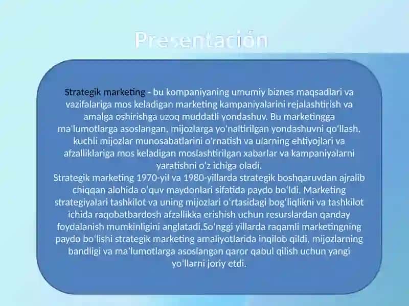 Strategik marketing 2