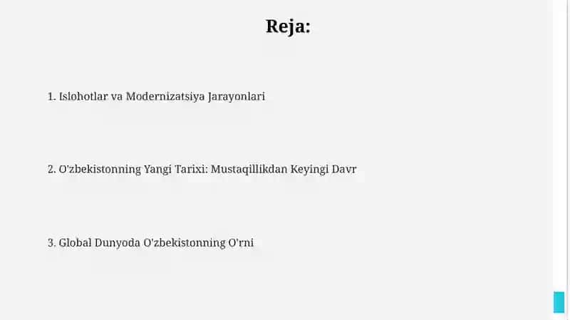O'zbekistonning eng yangi tarixi 2
