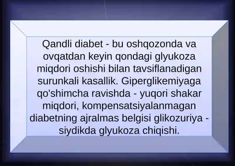 Qandli diabetga o'tganlarning xirurgik infeksiyalarini mumkin qisqartirish usullari. 2