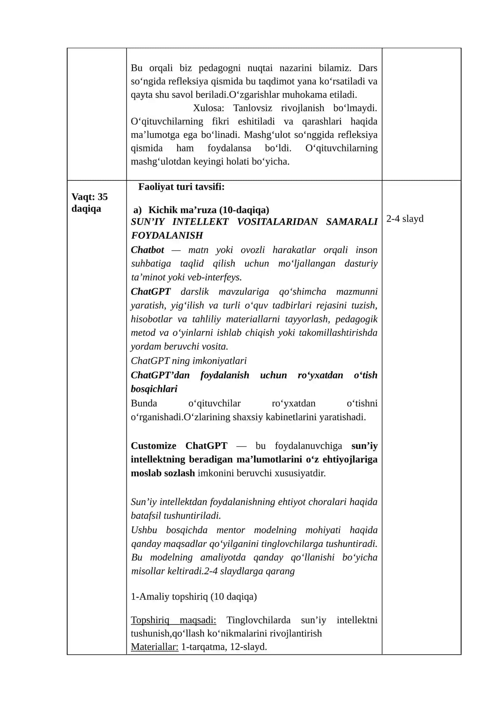 Sunʼiy intellekt va raqamli dasturiy vositalardan samarali foydalanish 2