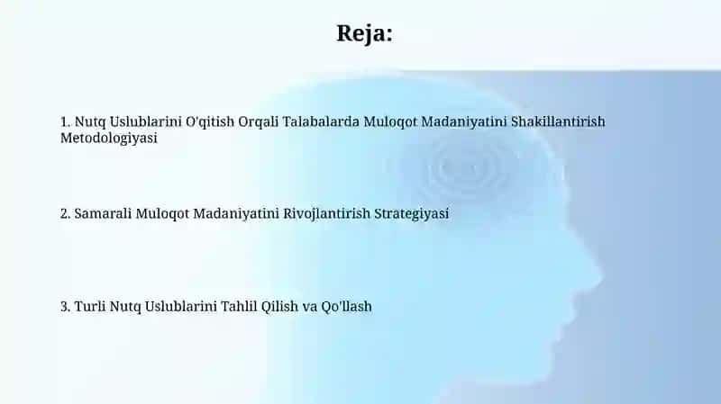 Nutq uslublarini oʻqitish orqali oʻquvchilarga muloqot madaniyatini shakllantirish metodikasi 2