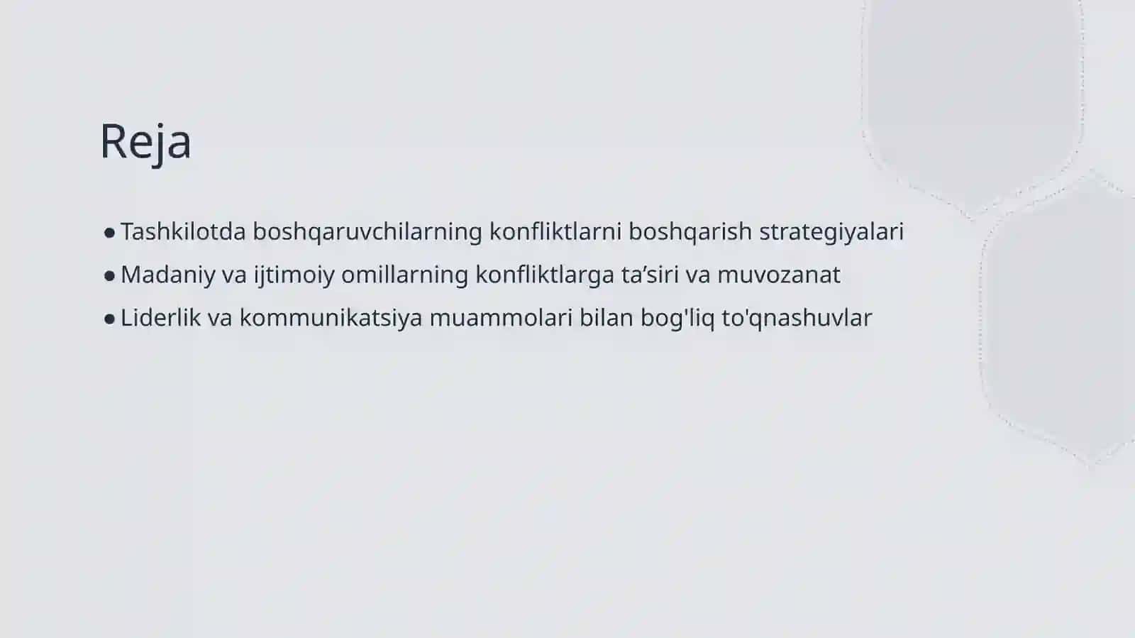 Tashkilotda boshqaruvchilar to'qnashishiga to'qri keladigan muammolar 2