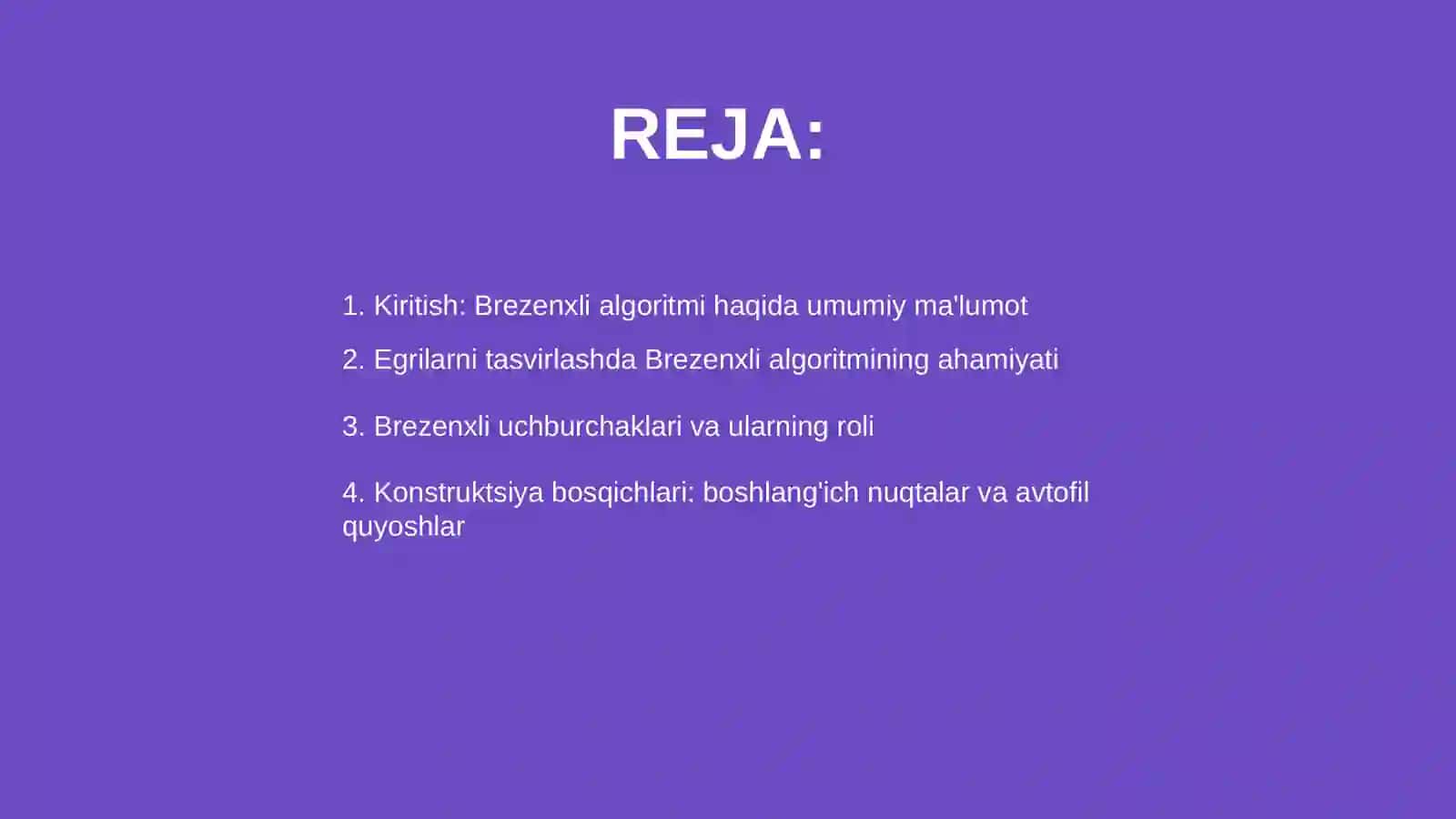 Brezenxli algoritmi 2