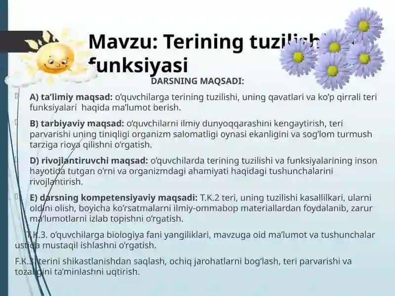 TERINING TUZILISHI VA FUNKSIYASI 2